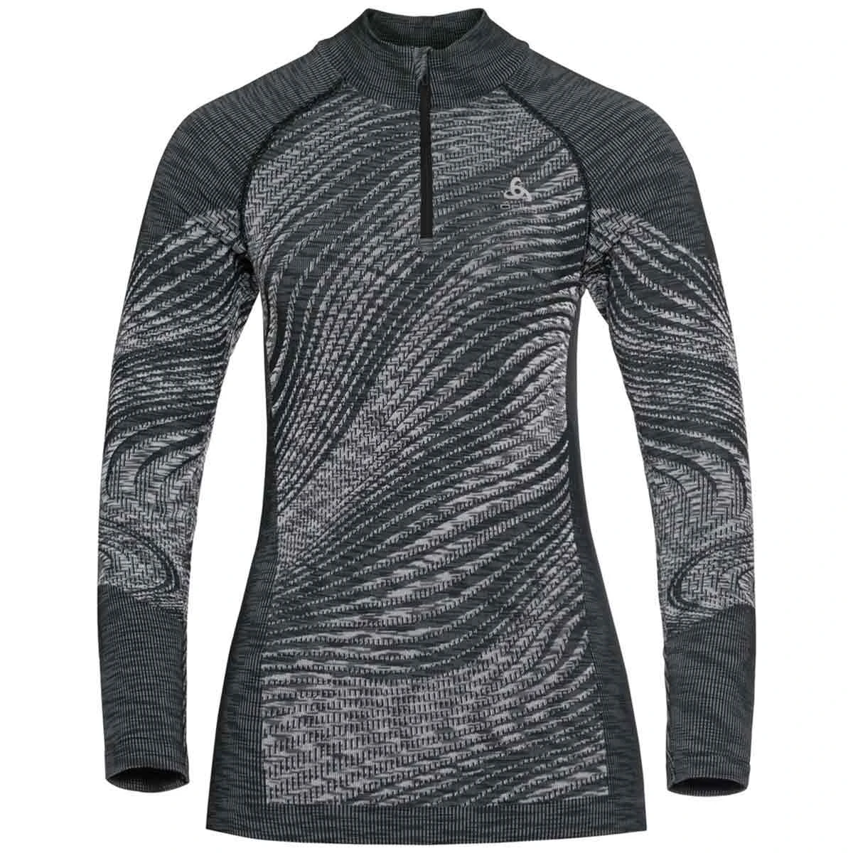 ODLO BLACKCOMB ECO BL TOP TURTLE NECK L/S HALF ZIP W BLACK SPACE DYE 23 1 ODLO BLACKCOMB ECO BL TOP TURTLE NECK L/S HALF ZIP W BLACK SPACE DYE 23