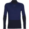 ICEBREAKER 200 SONEBULA LS HIGH NECK MIDNIGNT NAVY/ROYAL N /CB 23