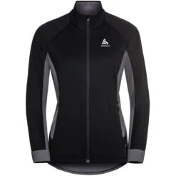 ODLO BRENSHOLMEN JACKET W BLACK-NEW ODLO GRAPHITE GREY 22
