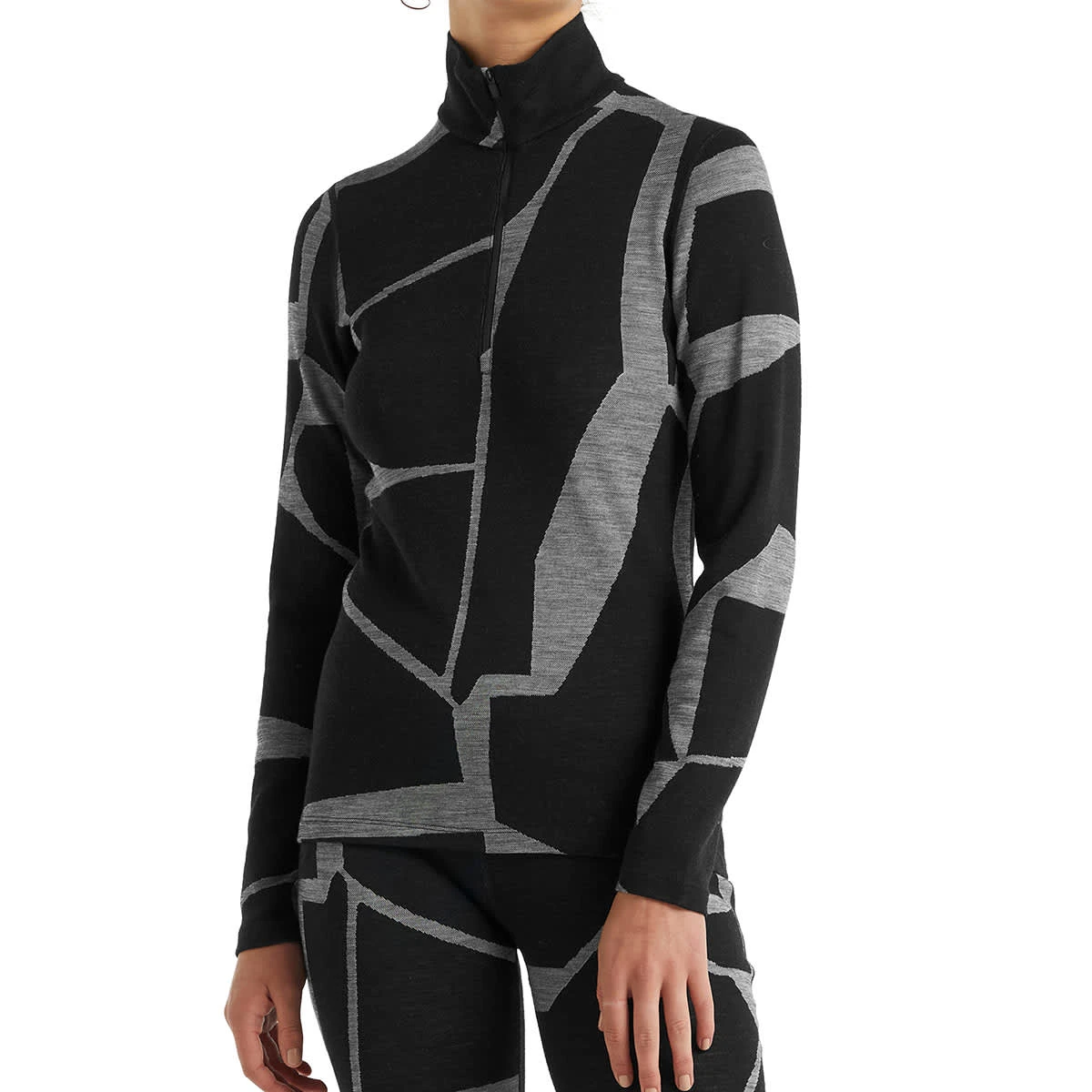 ICEBREAKER W 250 VERTEX LS HALF ZIP LANDSCAPES BLACK/J 23 3 ICEBREAKER W 250 VERTEX LS HALF ZIP LANDSCAPES BLACK/J 23 – Image 3