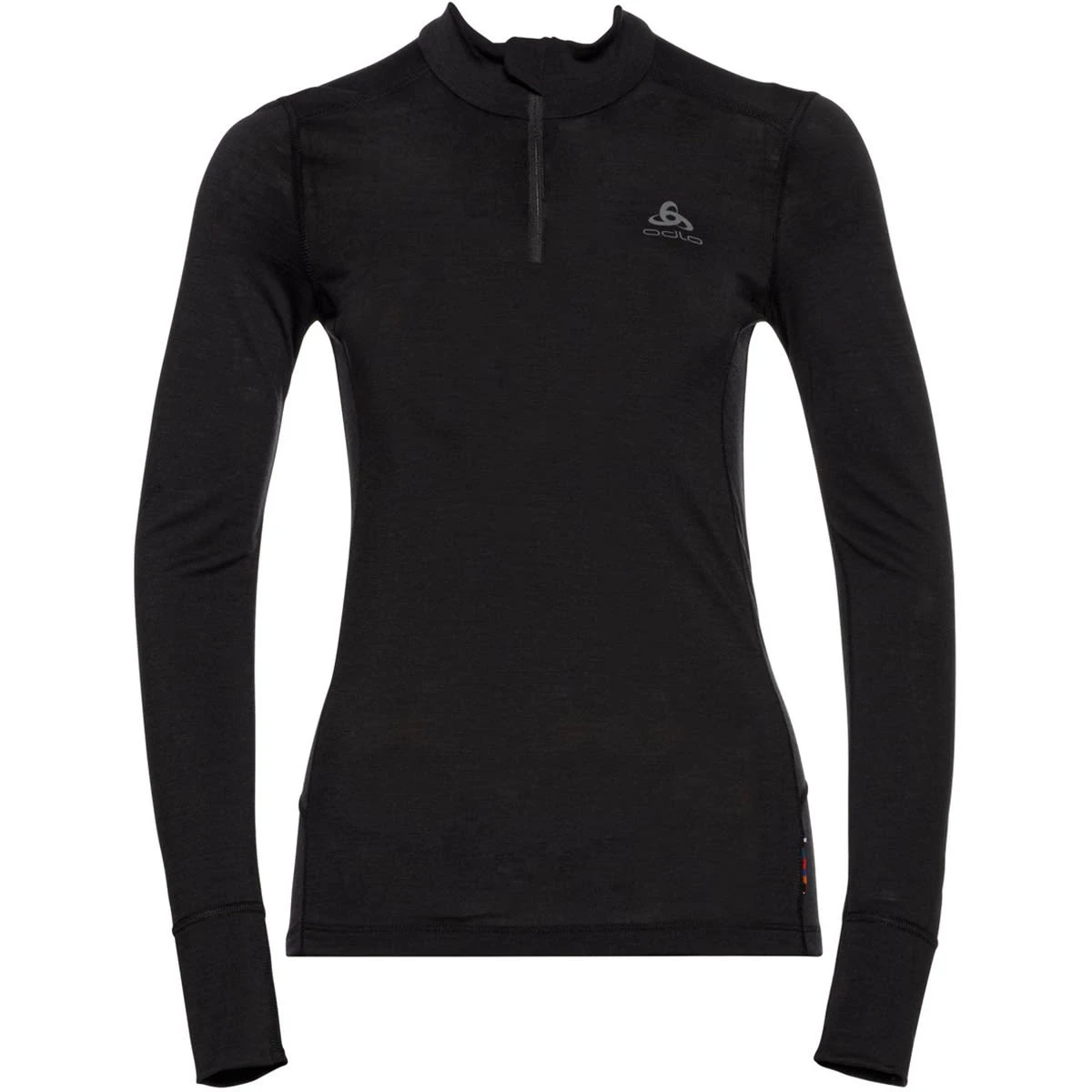 ODLO MERINO 200 BL TOP TURTLE NECK L/S HALF ZIP W BLACK - BLACK 23 1 ODLO MERINO 200 BL TOP TURTLE NECK L/S HALF ZIP W BLACK - BLACK 23