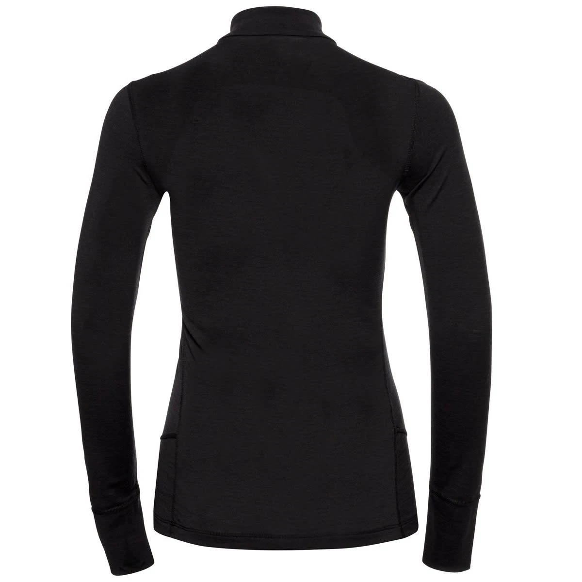 ODLO MERINO 200 BL TOP TURTLE NECK L/S HALF ZIP W BLACK - BLACK 23 2 ODLO MERINO 200 BL TOP TURTLE NECK L/S HALF ZIP W BLACK - BLACK 23 – Image 2