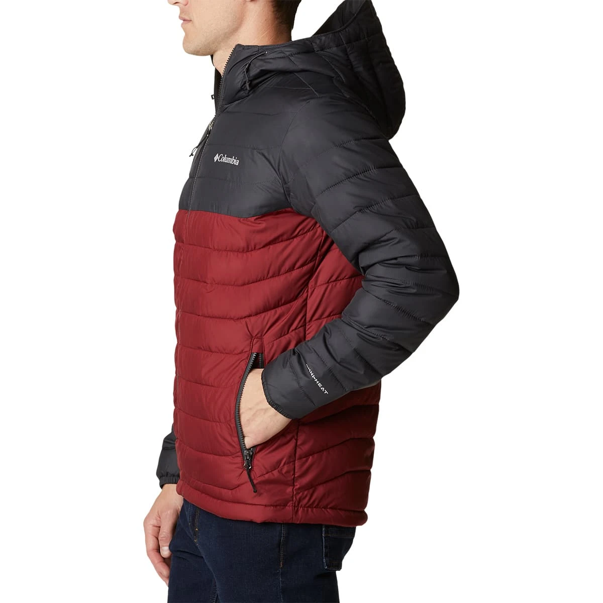 COLUMBIA POWDER LITE HOODED JKT RED JASPER SHARK 22 5 COLUMBIA POWDER LITE HOODED JKT RED JASPER SHARK 22 – Image 5