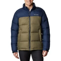 COLUMBIA PIKE LAKE JACKET STONE GREEN COLLEGIATE NAVY 22