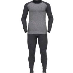 ODLO ACTIVE WARM ECO SPECIAL SET DARK GREY MELANGE/GREY MELANGE 23