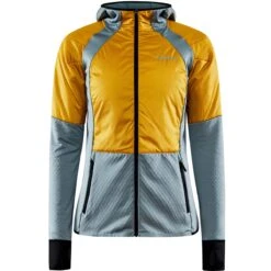 CRAFT ADV HYBRID THERMAL MIDLAYER W GREY/YELLOW 22
