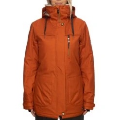 Vêtements De Ski Boutique 29 686 W SPIRIT INSULATED JKT RED CLAY SATIN DOBBY 22